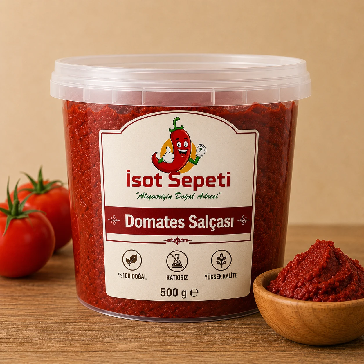 İsot Sepeti Domates Salçası