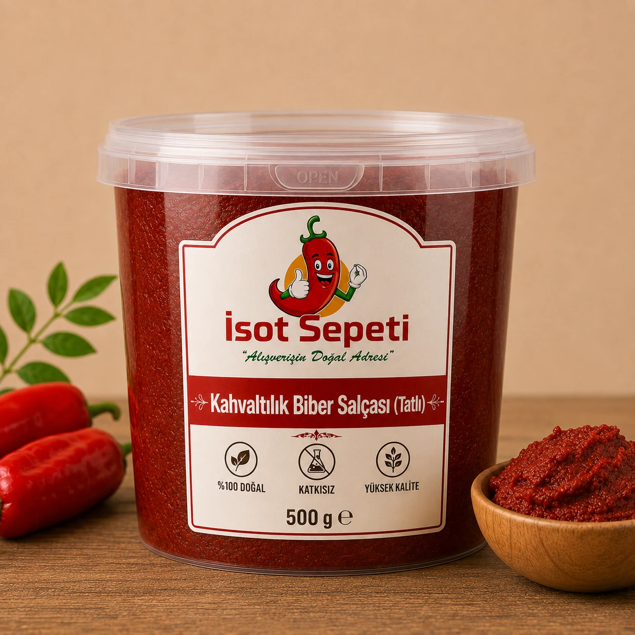 Kahvaltılık Biber Salçası (Tatlı)